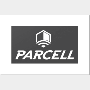 Parcell Stacked - White Logo Posters and Art